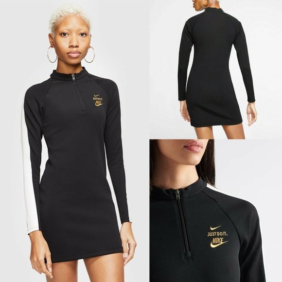 Nike | Dresses | Nike Sportswear Icon Clash Long Sleeve Dress Sz S | Poshmark